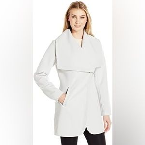 Lark & Ro Women's Blue Oversized Lapels Single Button Coat Size 2X